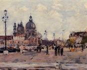 尤金 布丹 : Pier in Venice